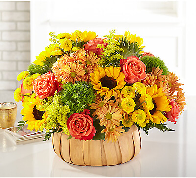 Harvest Sunflower Basket