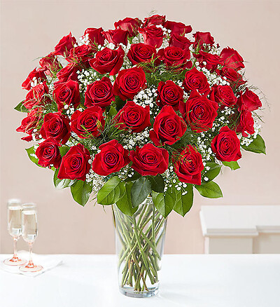 Ultimate Elegance&amp;trade; 18 Long Stem Red Roses Arranged