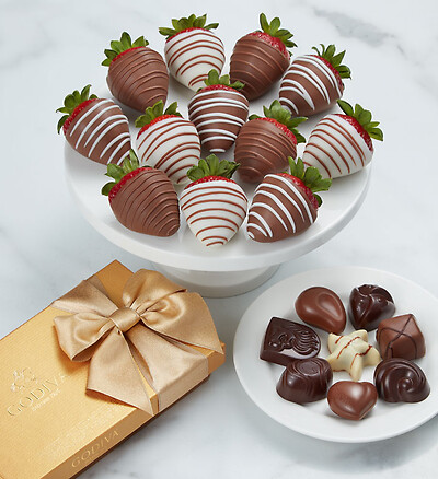 Godiva chocolate store covered strawberries