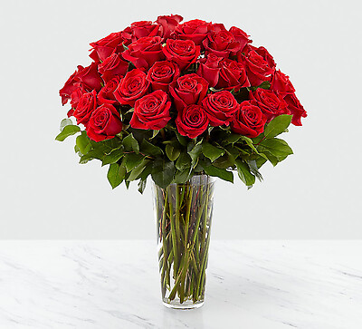 tom Tøm skraldespanden kirurg Long Stem Red Rose Bouquet arranged by a florist in Metuchen, NJ : Anderson  Flowers