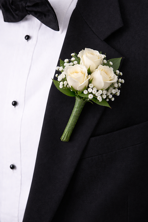Spray Rose Boutonniere