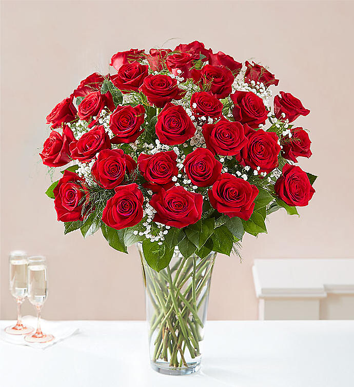 Ultimate Elegance&amp;trade; 18 Long Stem Red Roses Arranged