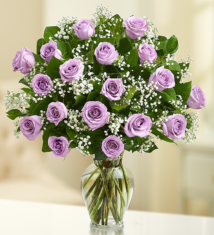 Rose Elegance&amp;trade; Premium Long Stem Purple Roses