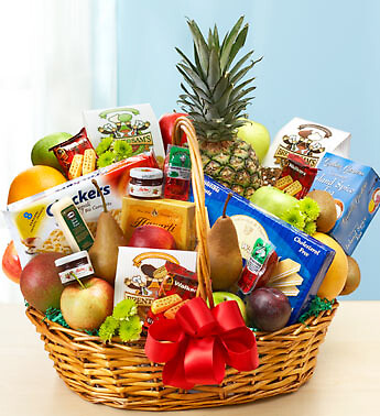 Deluxe Fruit &amp;amp; Gourmet Basket