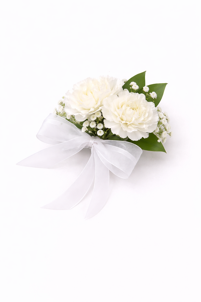 Classic Double Carnation Wrist Corsage