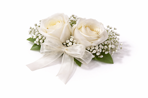Double Rose Classic Wrist Corsage